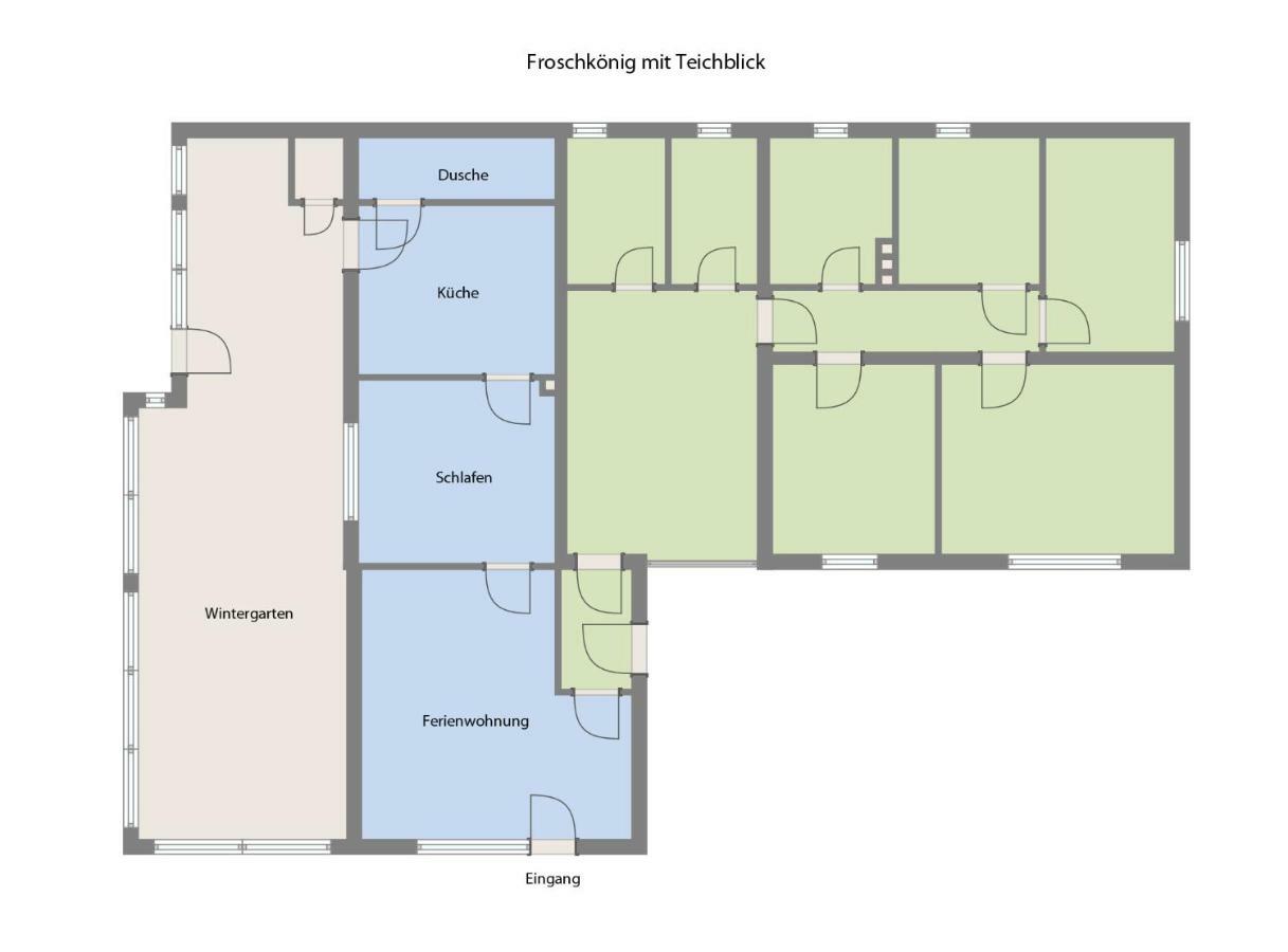 Froschkoenig Mit Teichblick Appartement Trendelburg Buitenkant foto